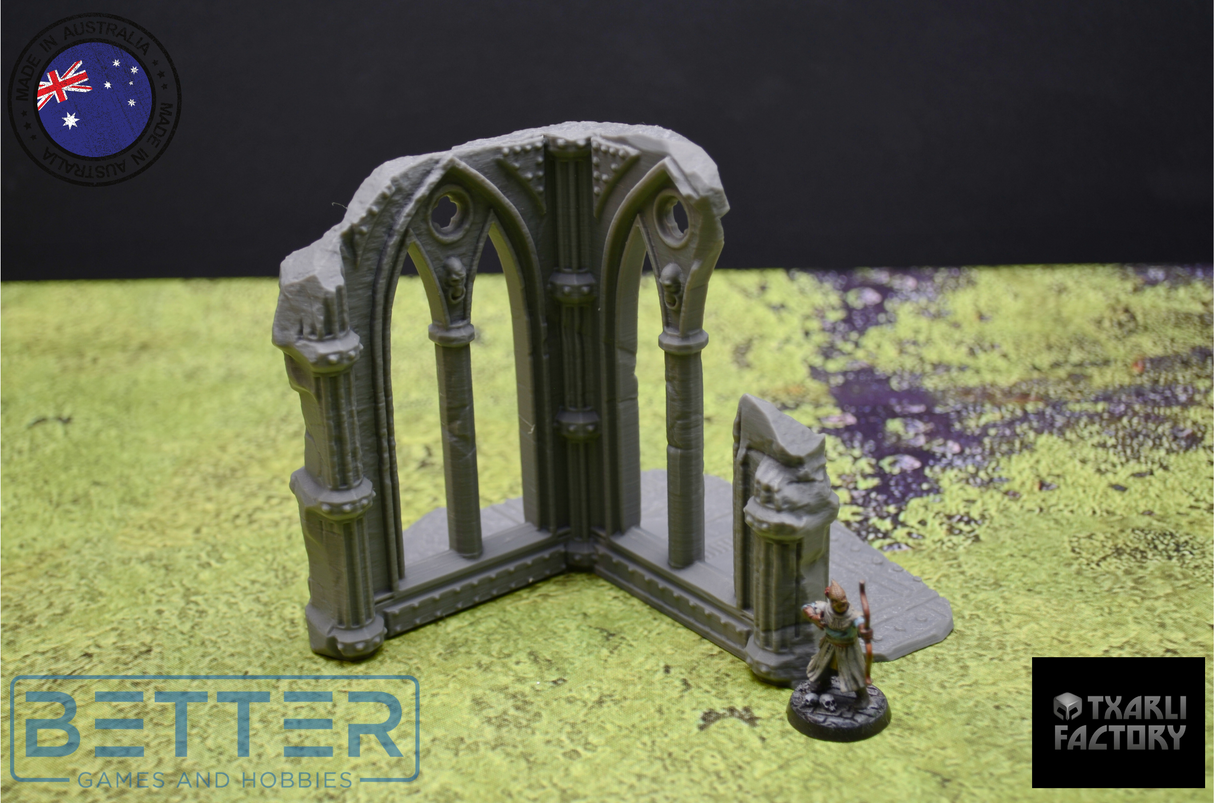 Cathedral Ruins (28mm Scale) for sci-fi wargaming RPG