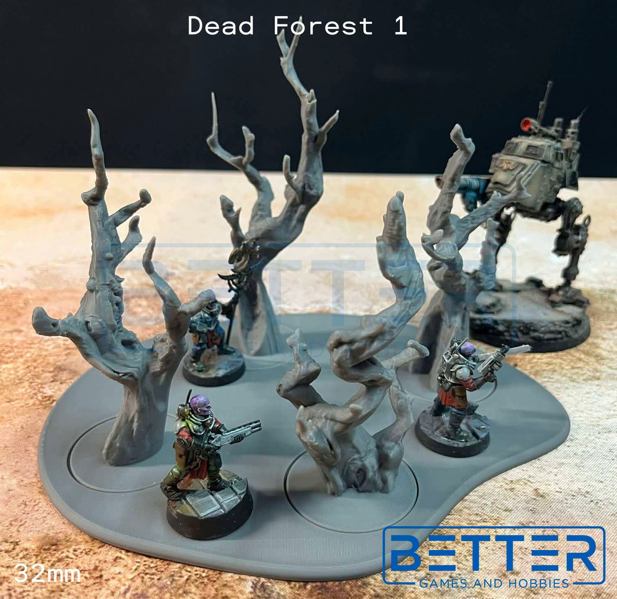 Dead Forests (32 & 28mm Scale) tabletop wargaming terrain