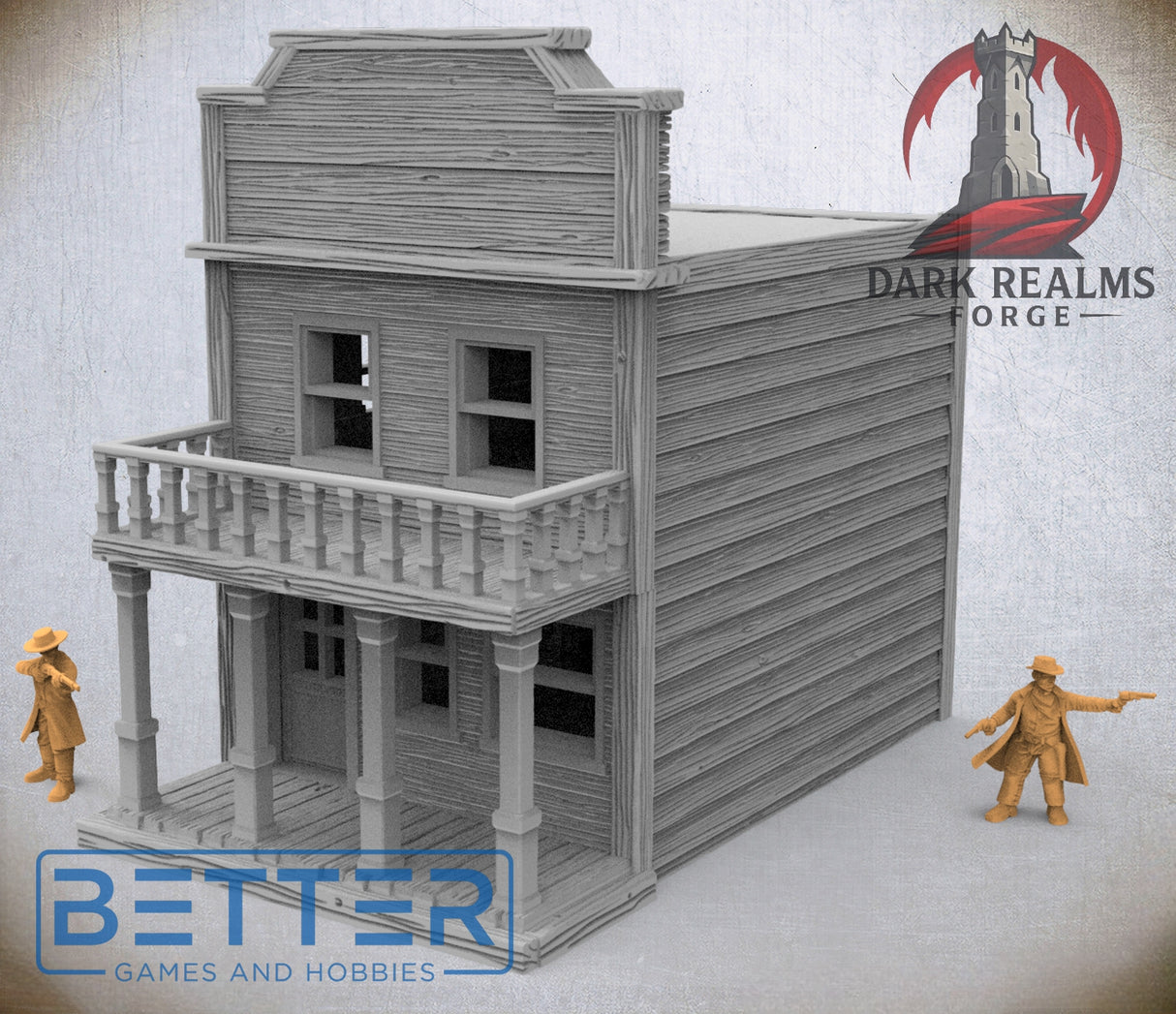 Frontier Town, Building 4 - 28, 15 and 10mm Scale, for Fantasy, Historical terrain RPG
