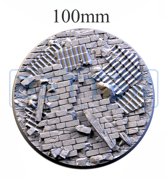 Ruined factory - Themed Bases and Toppers for sci-fi & fantasy wargaming