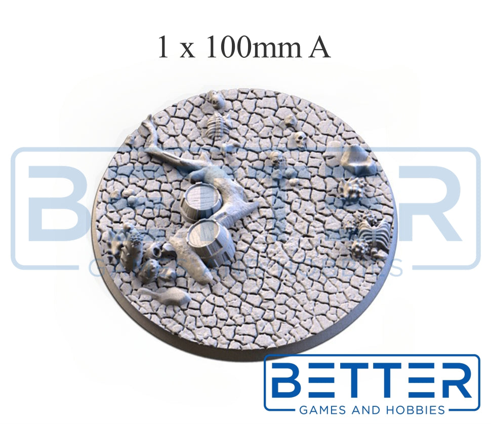 Cracked Desert - Themed Bases and Toppers for sci-fi & fantasy wargaming