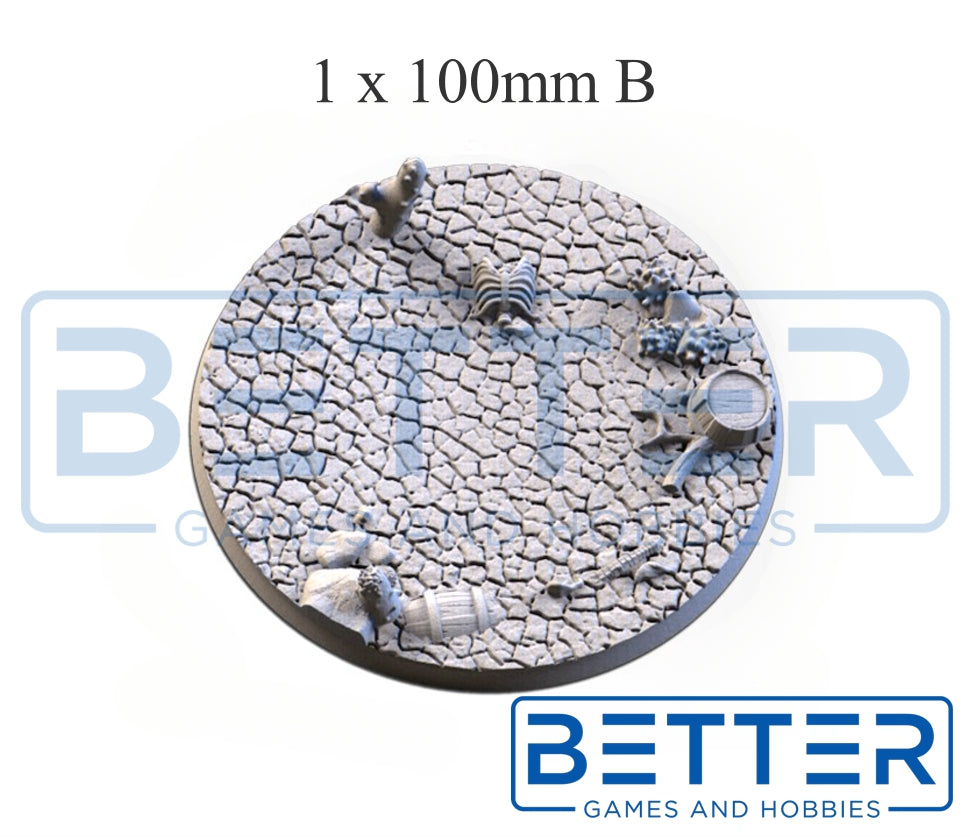 Cracked Desert - Themed Bases and Toppers for sci-fi & fantasy wargaming