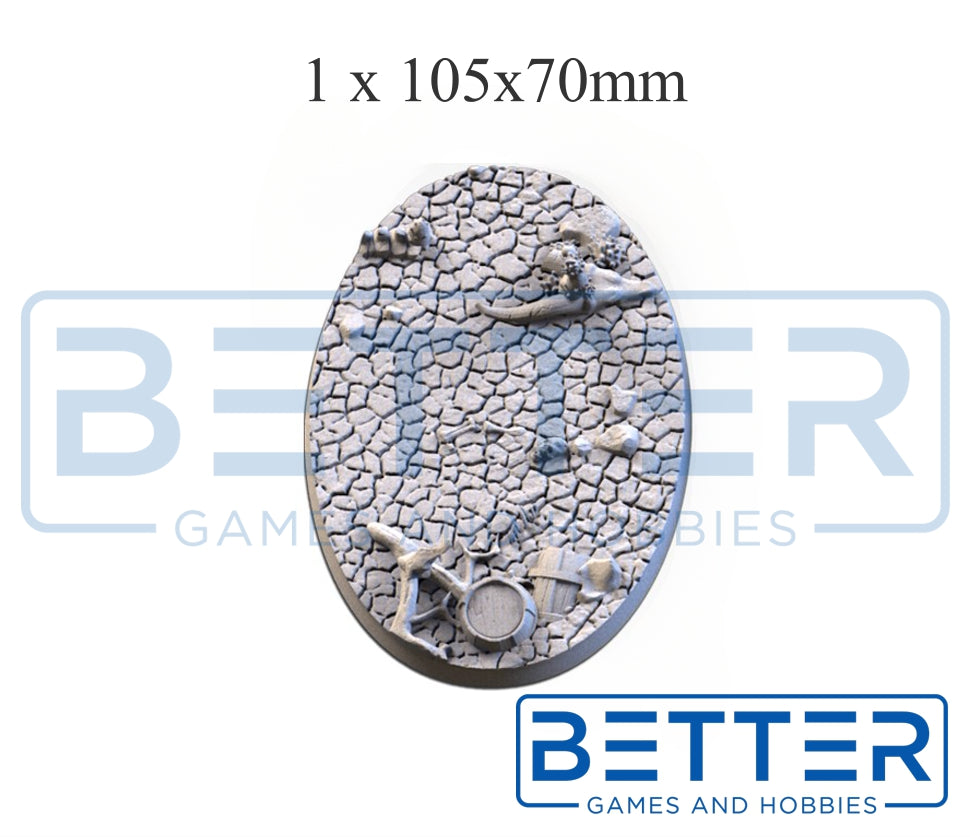 Cracked Desert - Themed Bases and Toppers for sci-fi & fantasy wargaming