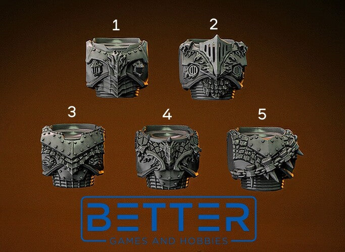 Chests, Flame Lizards - Battle Squad. Conversion parts for sci-fi wargaming, 2nd born marine