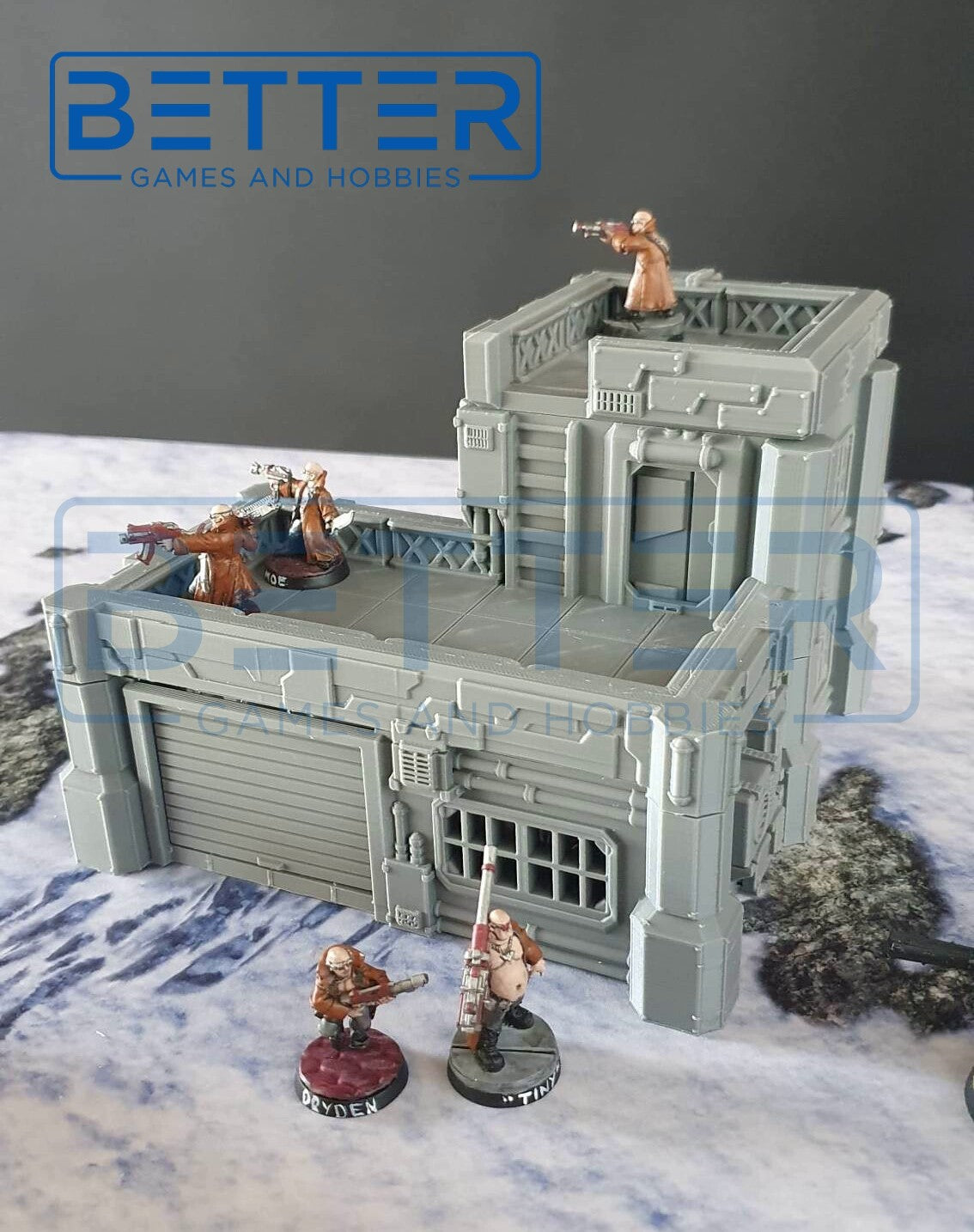 Neo City - Building 5. Terrain for sci-fi tabletop wargaming 28-32mm & 15mm scale