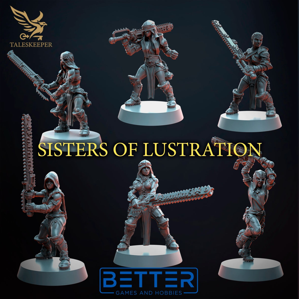 Sisters of Lustration - 28mm scale miniatures for Sci-Fi and Grimdark Wargaming