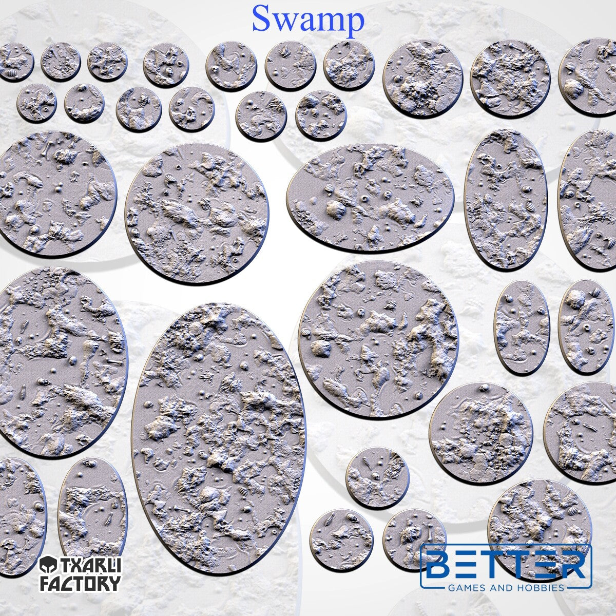 Swamp - Themed Bases and Toppers for sci-fi & fantasy wargaming