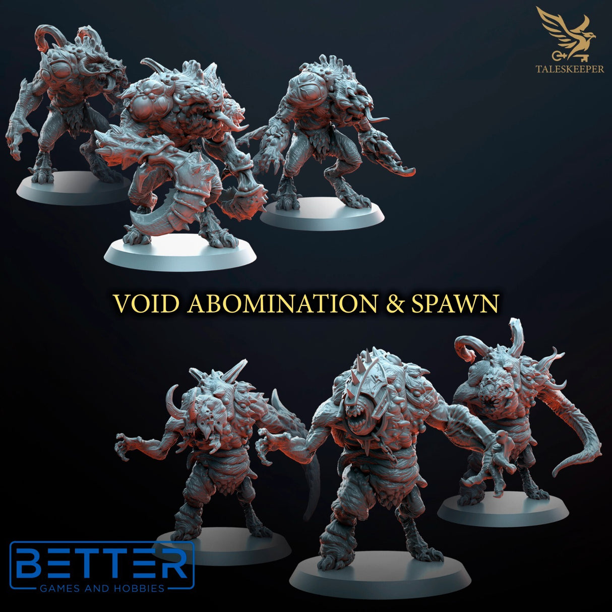 Void Abomination & Spawn - 28mm scale miniatures for Sci-Fi and Fantasy Wargaming