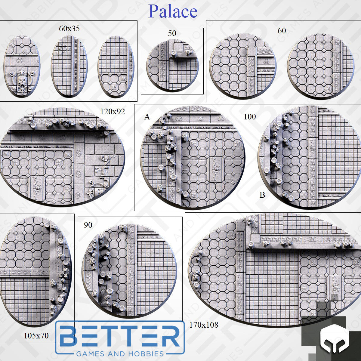 Palace - Themed Bases and Base Toppers for sci-fi & fantasy wargaming