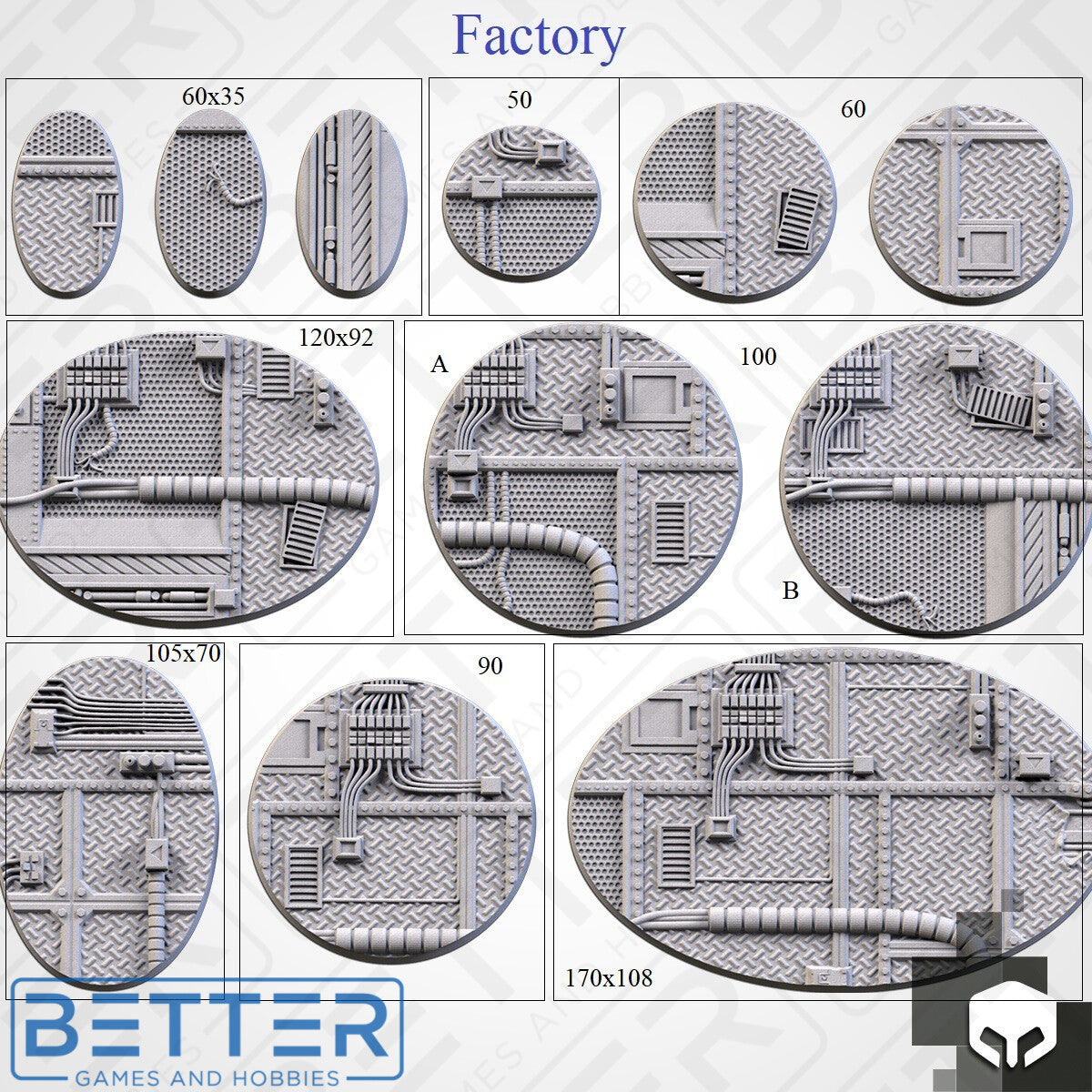 Factory - Themed Bases and Toppers for sci-fi & fantasy wargaming