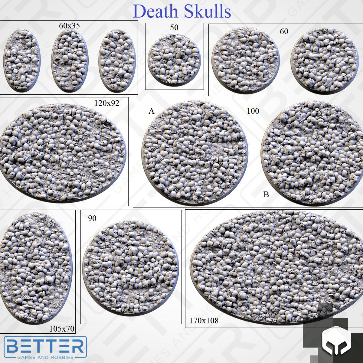Death Skulls - Themed Bases and Toppers for sci-fi & fantasy wargaming