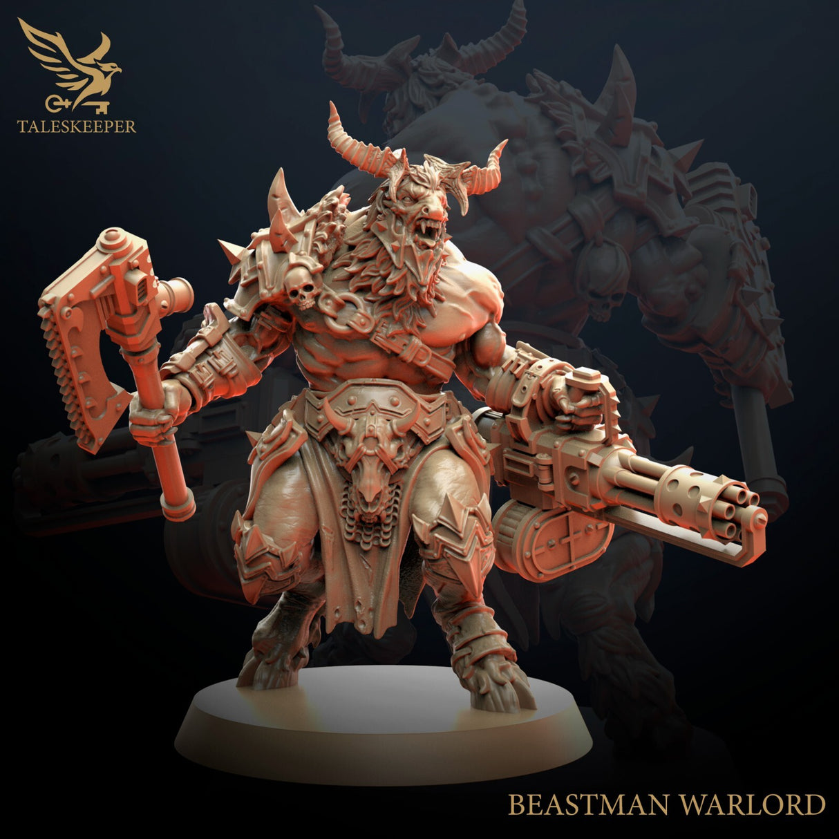 Beastmen Warlord - 28mm scale miniatures for Sci-Fi and Fantasy Wargaming