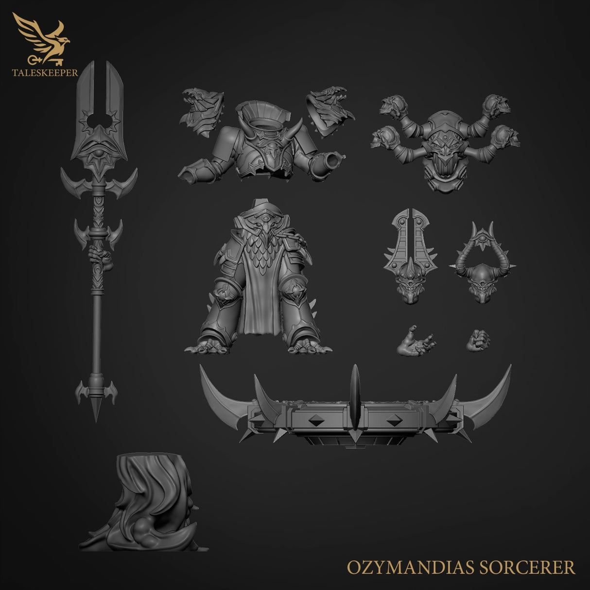 Ozymandias Sorcerer - 28mm scale miniature for Sci-Fi and Fantasy Wargaming