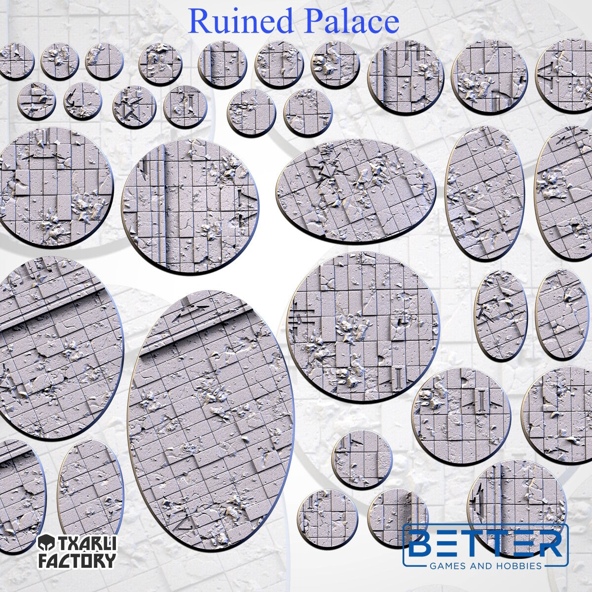 Ruined Palace - Themed Bases and Toppers for sci-fi & fantasy wargaming