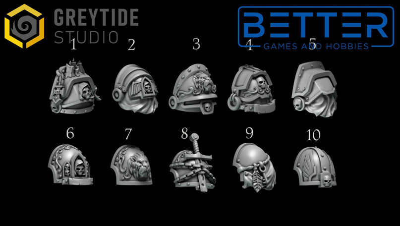 Shoulder Pads, Pack 2 - Eternal Pilgrims for 2nd Born Marines