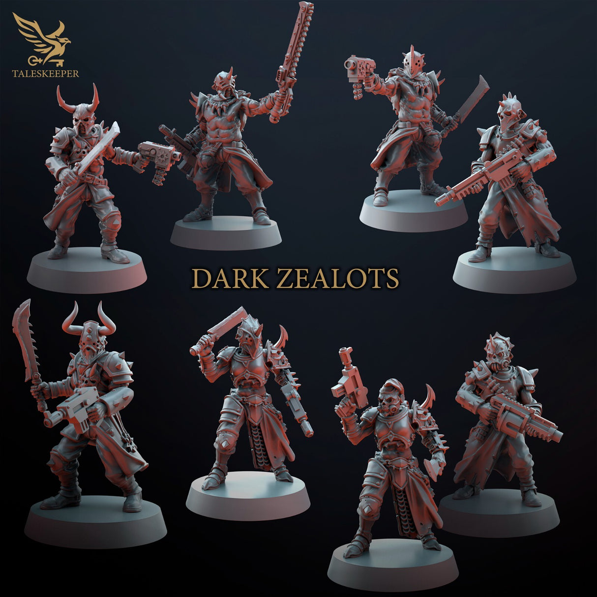 Dark Zealot Infantry - 28mm scale miniatures for Sci-Fi and Grimdark Wargaming