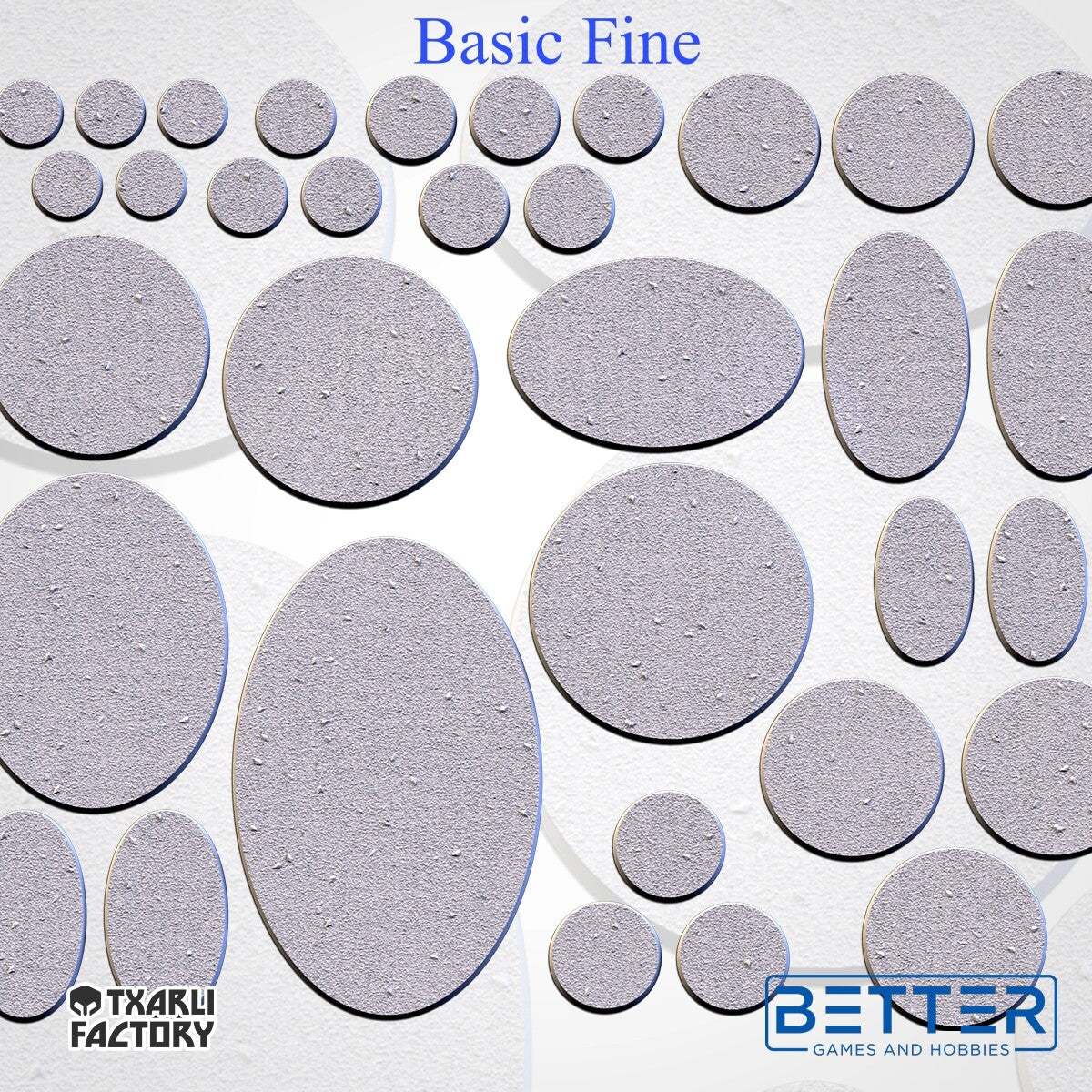 Basic fine - Themed Bases and Toppers for sci-fi & fantasy wargaming