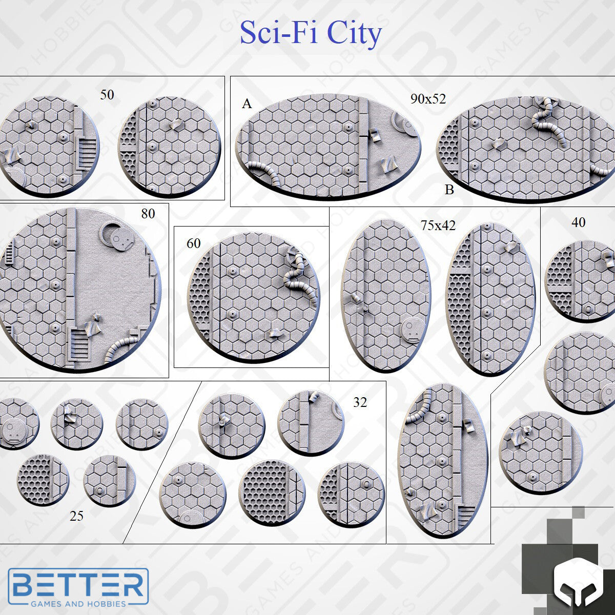 Sci-fi City - Themed Bases and Toppers for sci-fi & fantasy wargaming