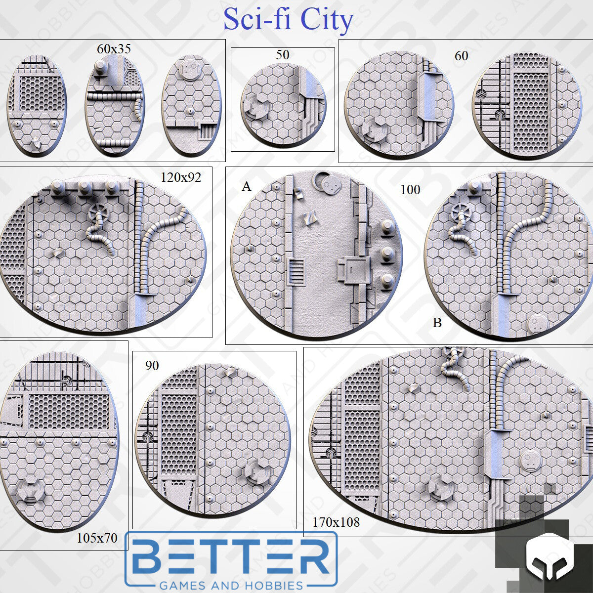 Sci-fi City - Themed Bases and Toppers for sci-fi & fantasy wargaming