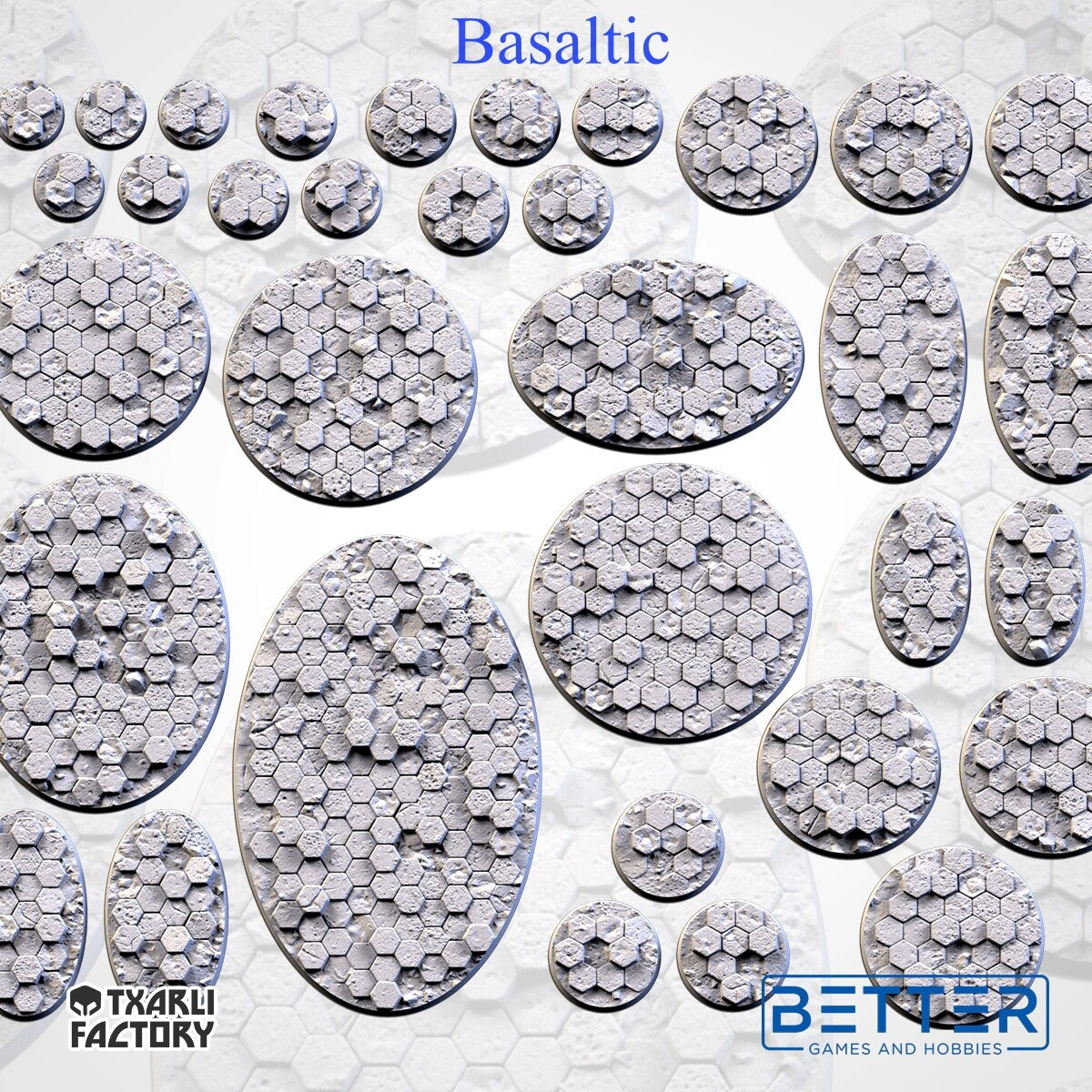 Basaltic - Themed Bases and Toppers for sci-fi & fantasy wargaming