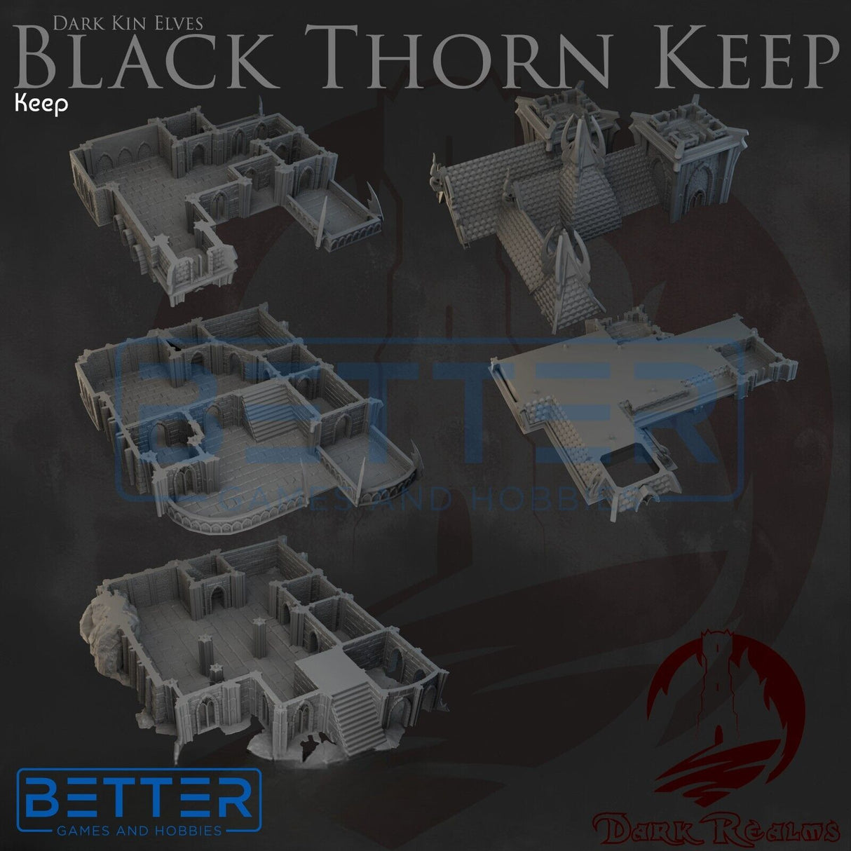 Blackthorn Keep - 28, 15 or 10mm scale terrain for tabletop wargaming RPG