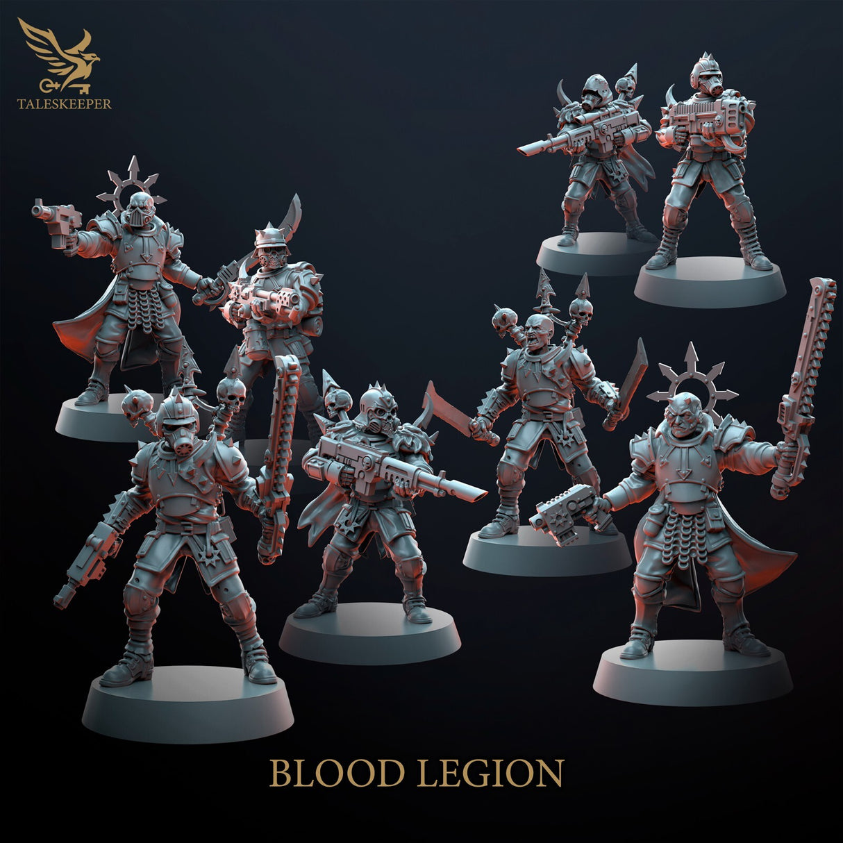 Blood Legion Infantry - 28mm scale miniatures for Sci-Fi and Grimdark Wargaming