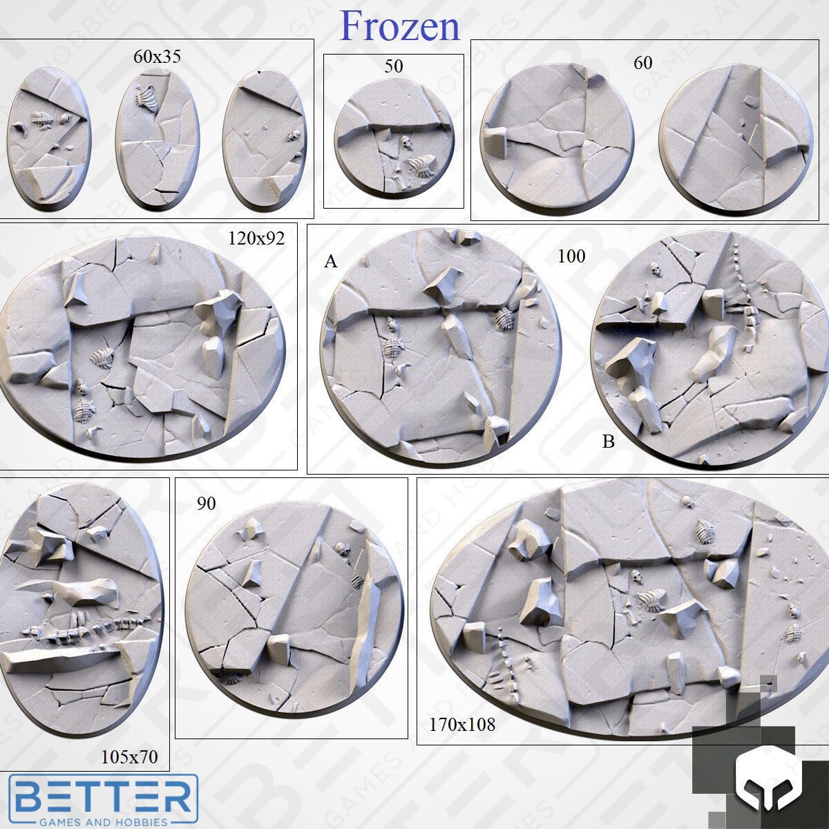 Frozen - Themed Bases and Toppers for sci-fi & fantasy wargaming