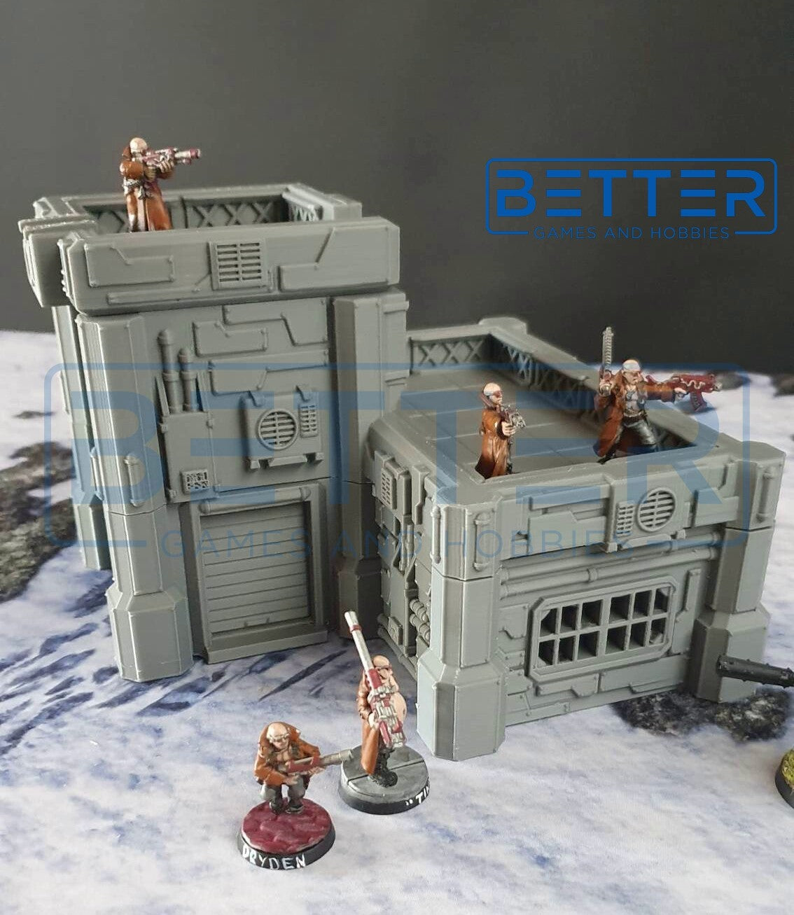 Neo City - Building 5. Terrain for sci-fi tabletop wargaming 28-32mm & 15mm scale