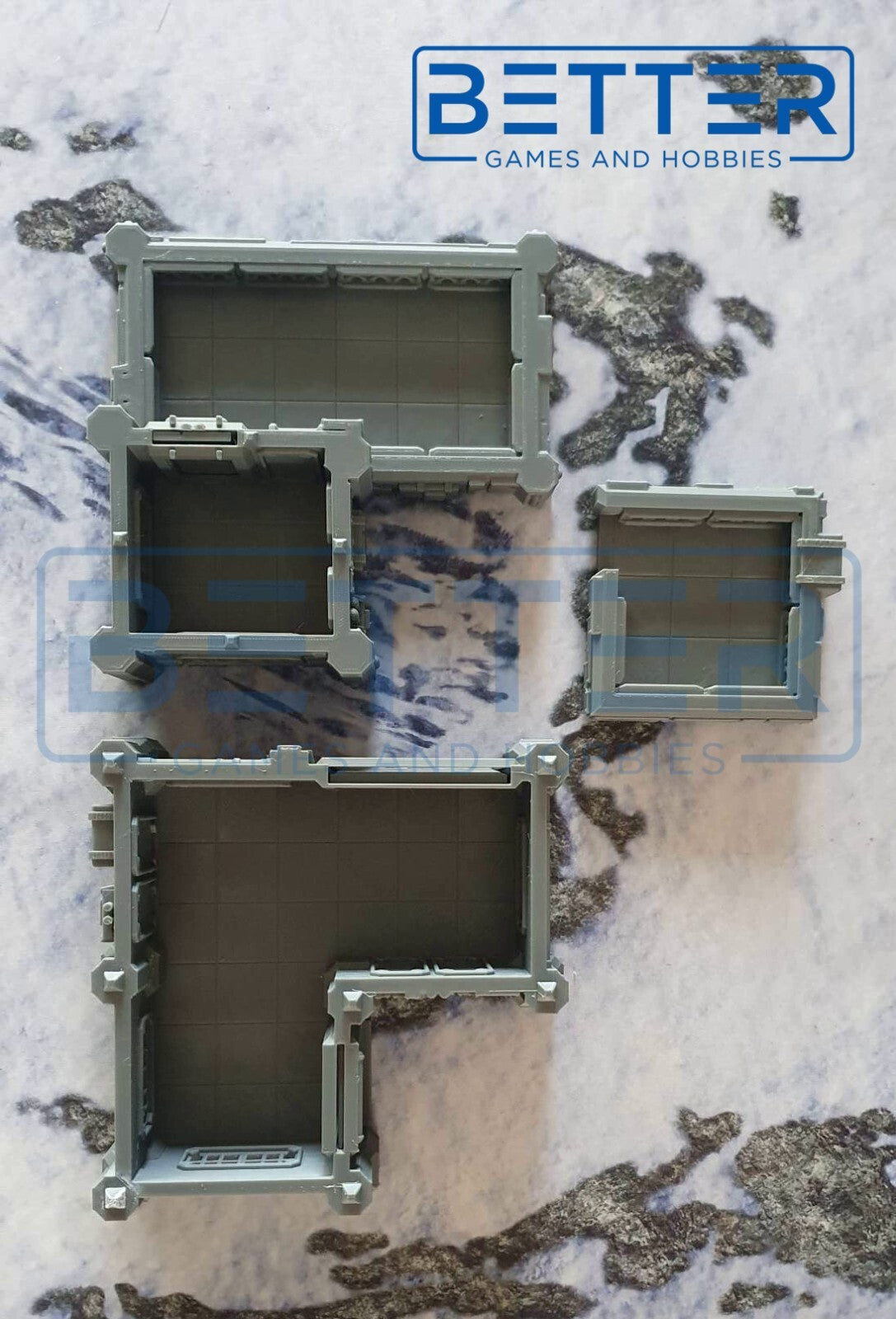 Neo City - Building 5. Terrain for sci-fi tabletop wargaming 28-32mm & 15mm scale