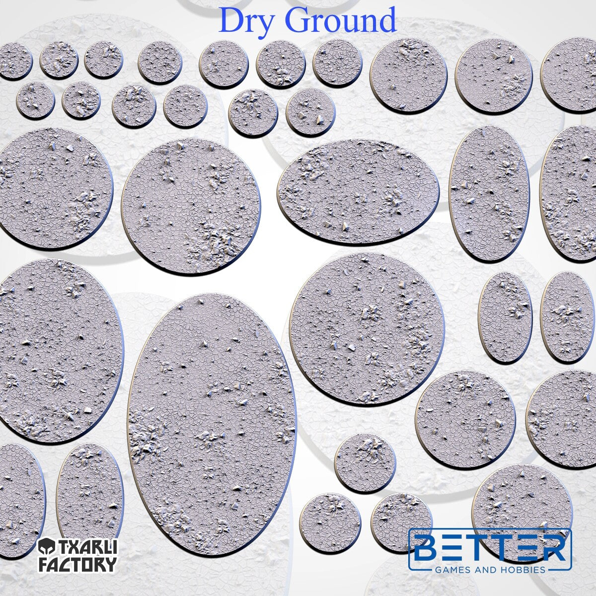 Dry ground - Themed Bases and Toppers for sci-fi & fantasy wargaming