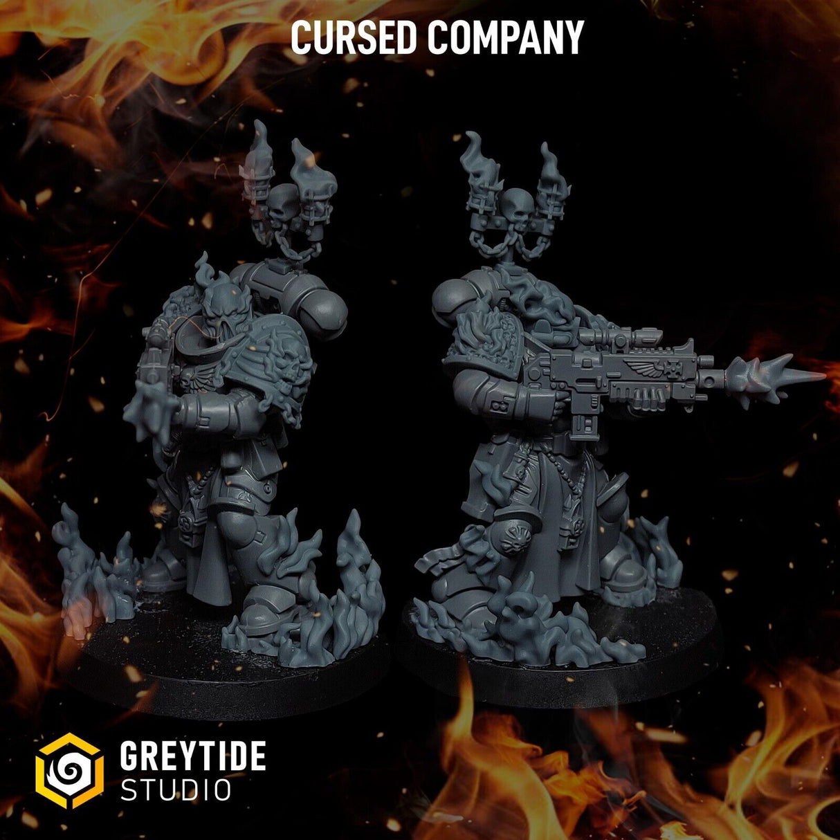 Cursed Company - Conversion parts for sci-fi wargames, 2nd born marine