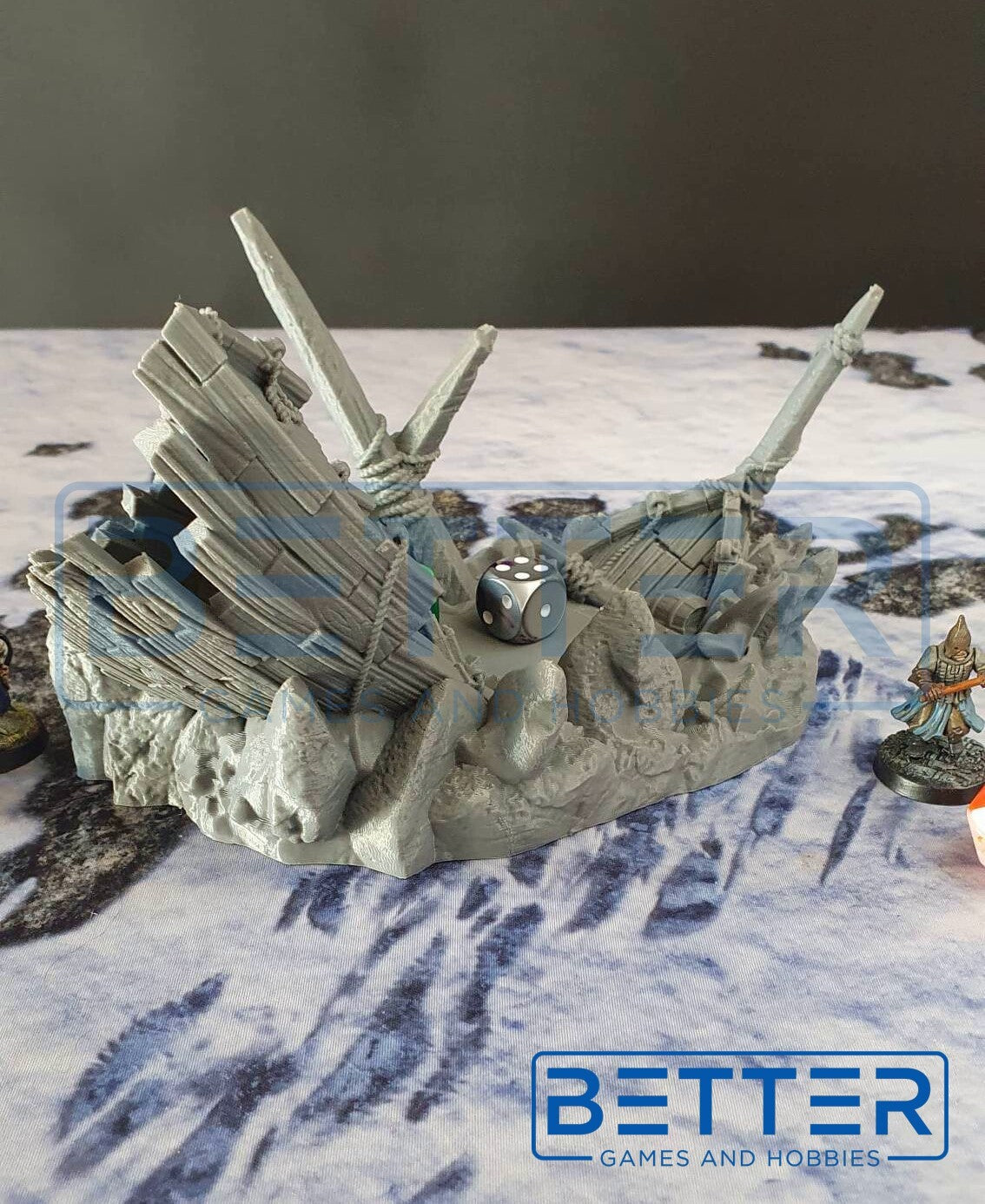 Crashed Ship - Dice tower