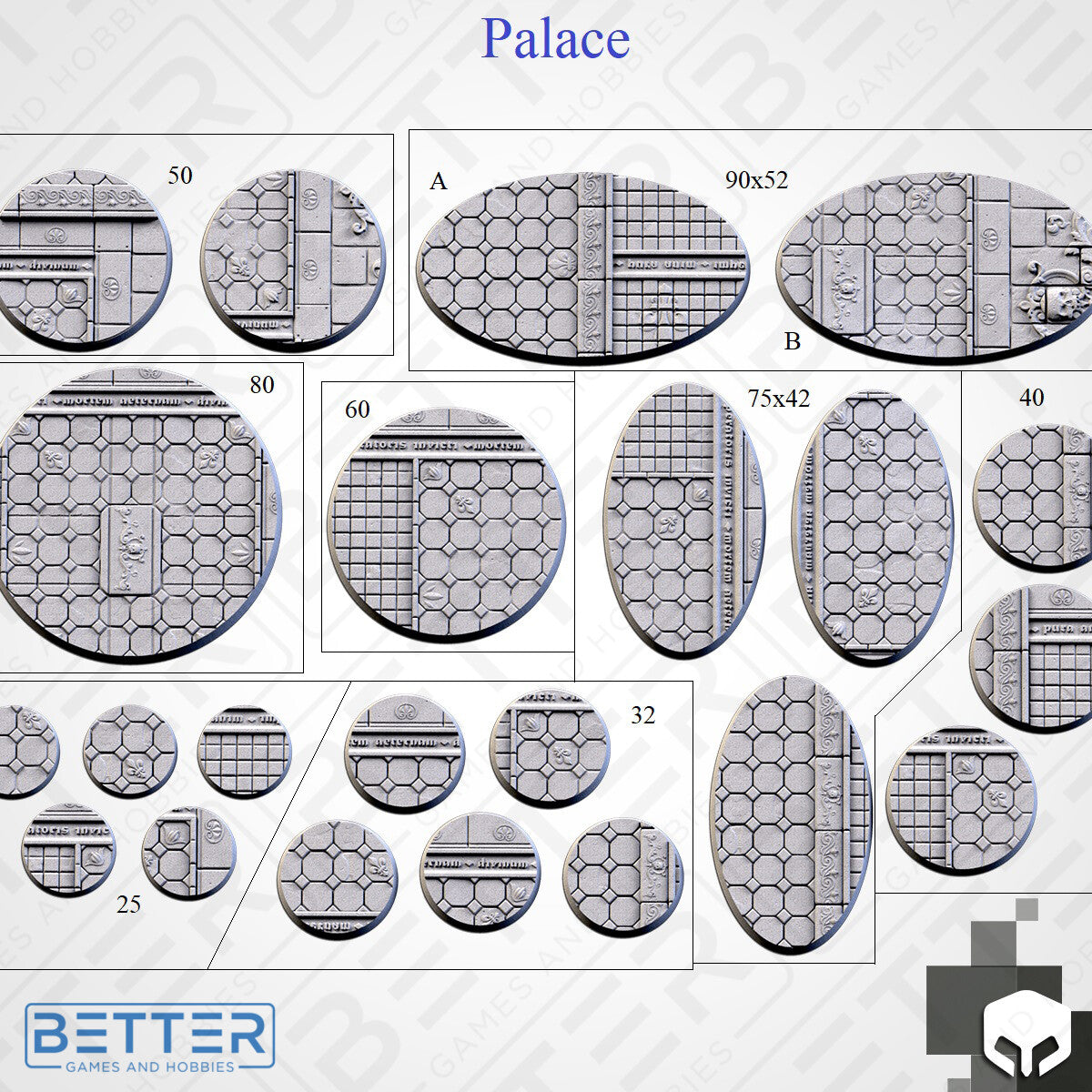 Palace - Themed Bases and Base Toppers for sci-fi & fantasy wargaming