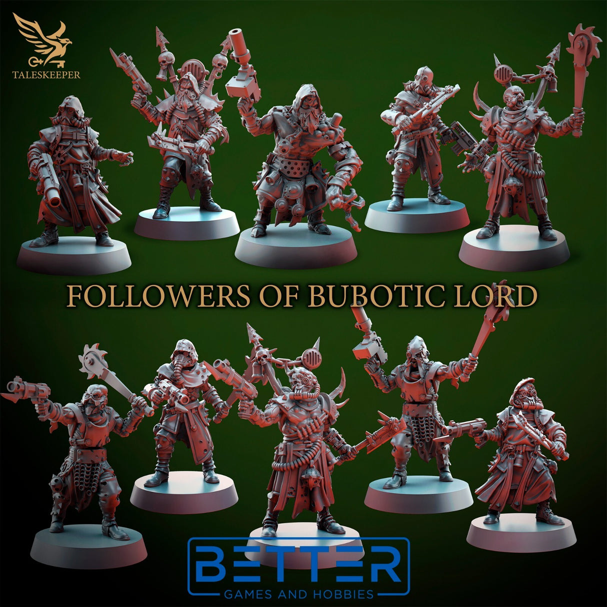 Bubotic Lord Followers - 28mm scale miniatures for Sci-Fi and Grimdark Wargaming