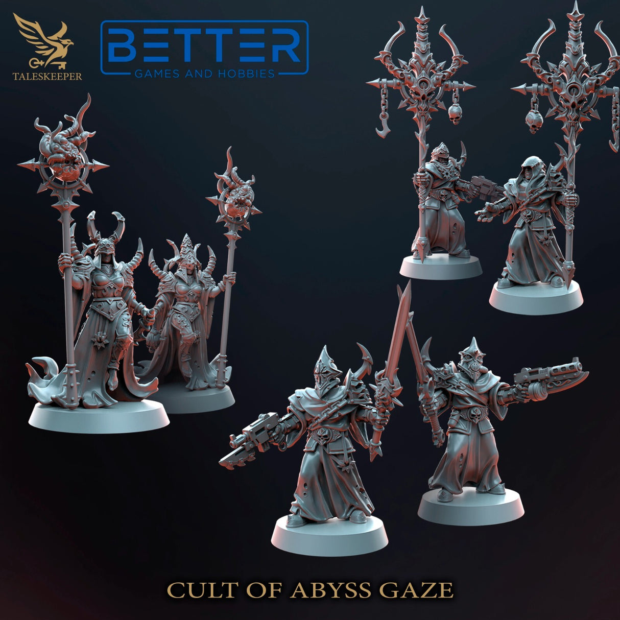 Abyssal Gaze Infantry - 28mm scale miniatures for Sci-Fi and Grimdark Wargaming