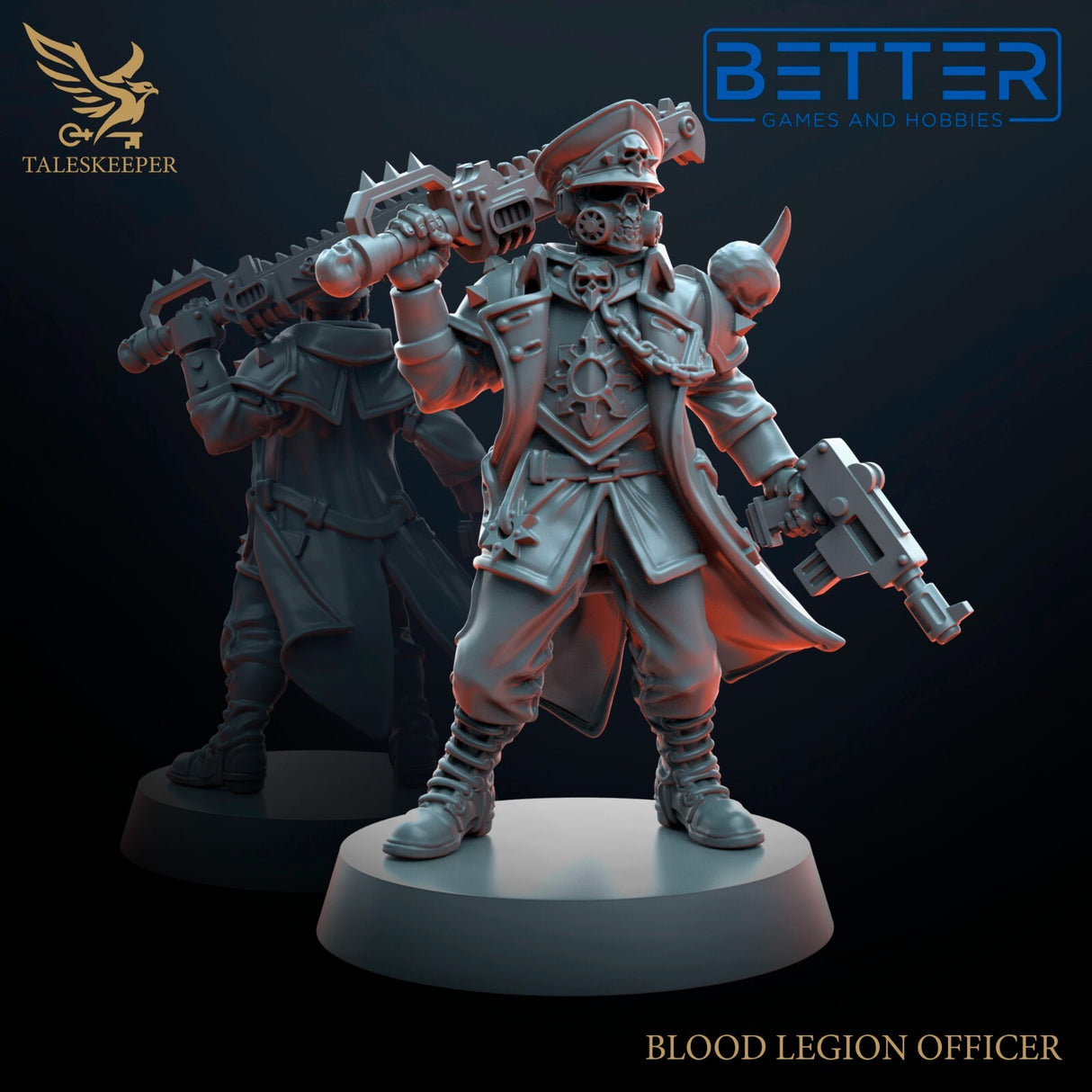 Blood Legion Officer - - 28mm scale miniatures for Sci-Fi and Grimdark Wargaming