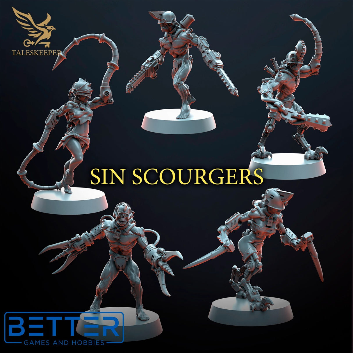 Sin Scourger - 28mm scale miniatures for Sci-Fi and Grimdark Wargaming