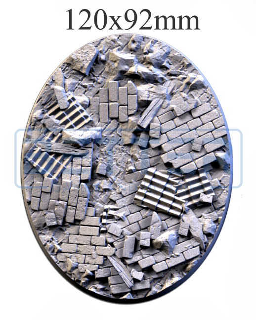 Ruined factory - Themed Bases and Toppers for sci-fi & fantasy wargaming