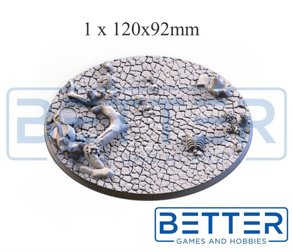 Cracked Desert - Themed Bases and Toppers for sci-fi & fantasy wargaming