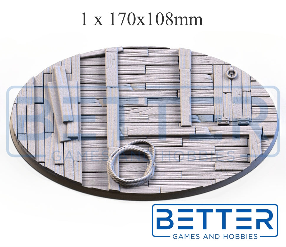 Wooden / Ship - Themed Bases and Base Toppers for sci-fi & fantasy wargaming
