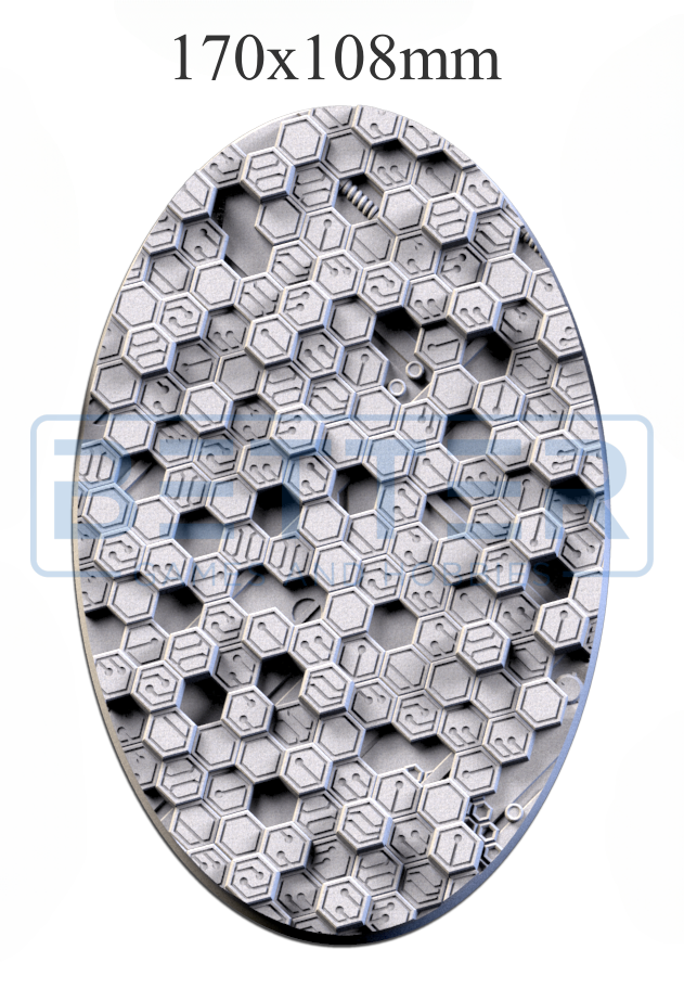 Cyber Hex - Themed Bases and Toppers for sci-fi & fantasy wargaming