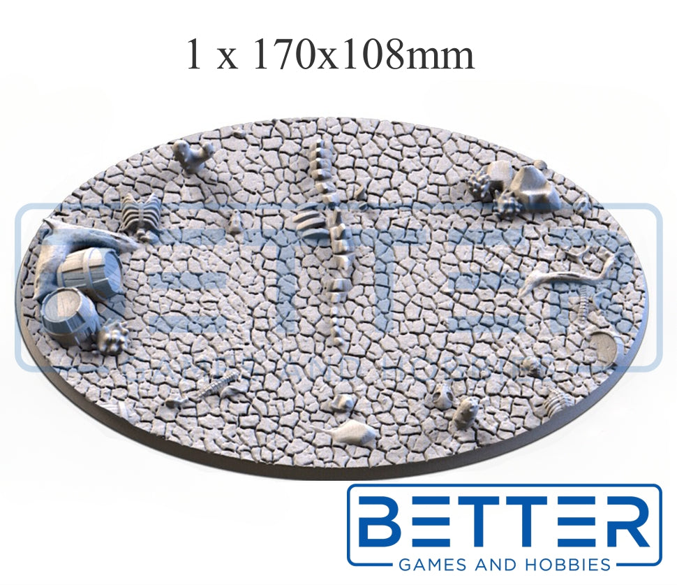 Cracked Desert - Themed Bases and Toppers for sci-fi & fantasy wargaming