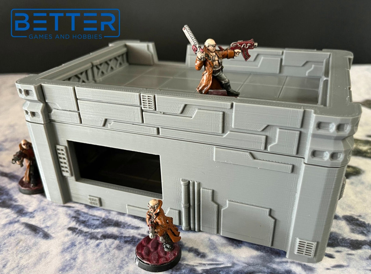 Neo City - Building 1. Terrain for sci-fi tabletop wargaming 28-32mm & 15mm scale