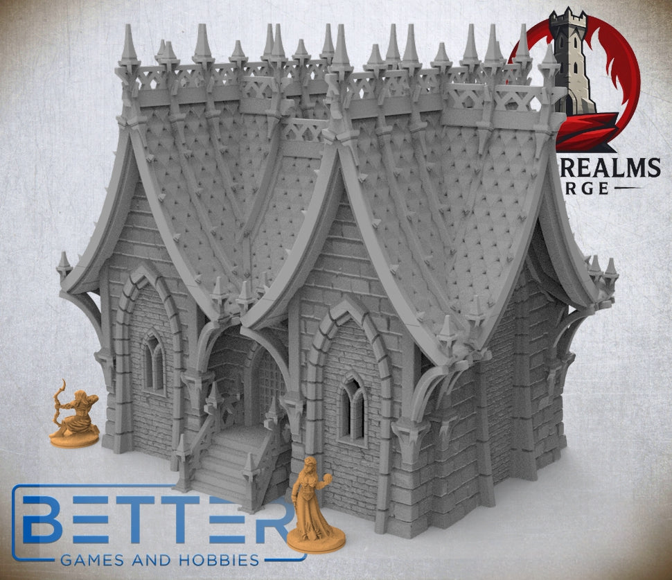 Blackthorn Keep, Building 2 - 28, 15 and 10mm scale for Fantasy, Dark Elven terrain RPG