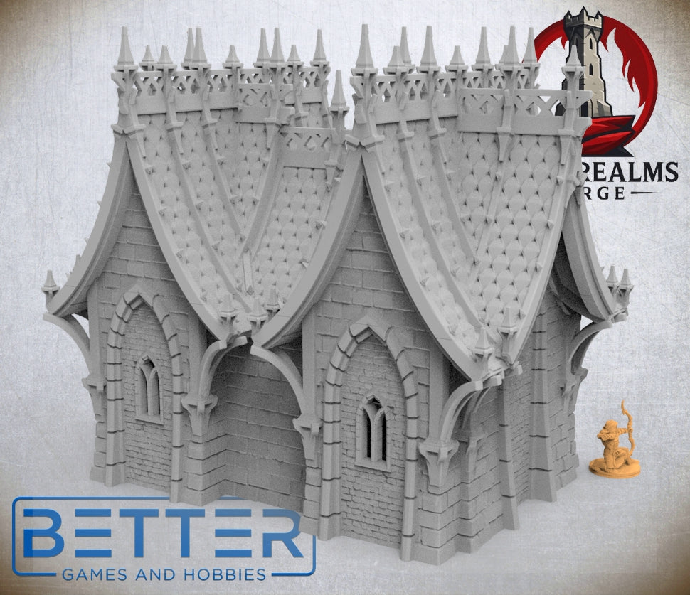 Blackthorn Keep, Building 2 - 28, 15 and 10mm scale for Fantasy, Dark Elven terrain RPG