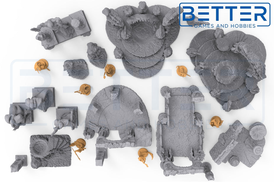 Atlantean Ruins (28mm Scale) 3d printed Tabletop Terrain Scenery