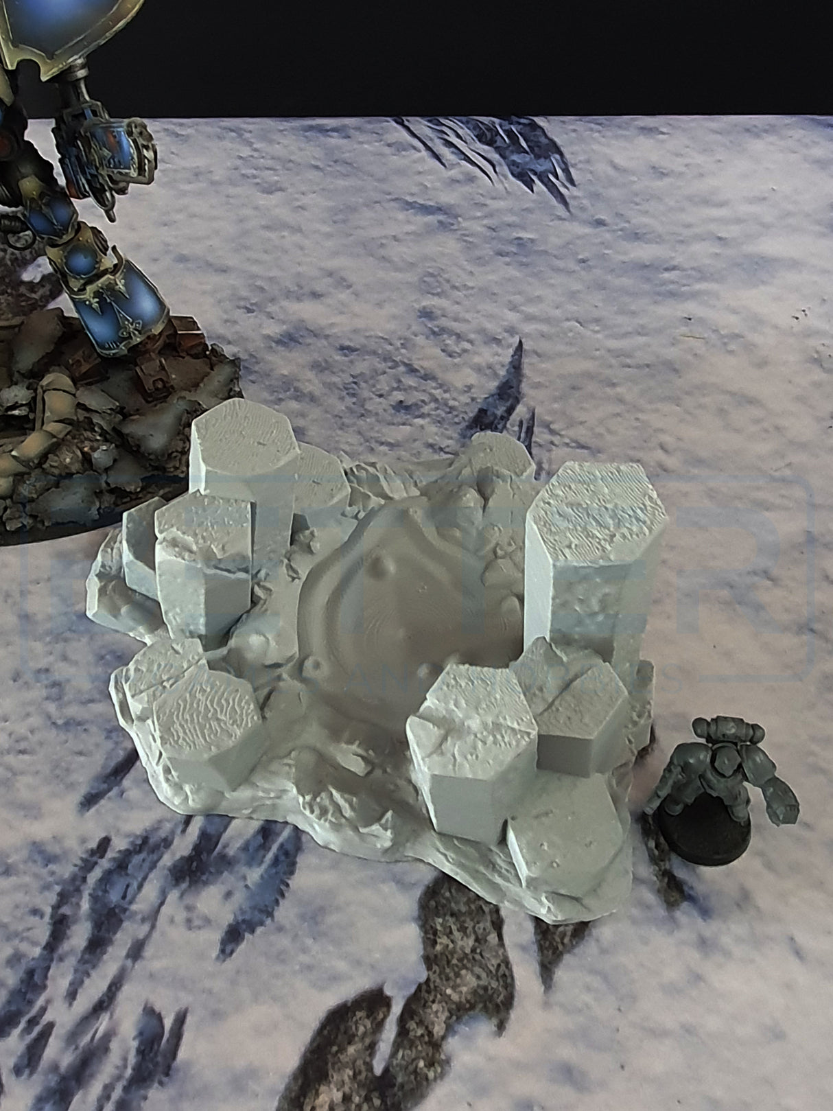 Basaltic Volcanoes (32, 28, 15 & 10mm Scale) Tabletop wargaming terrain