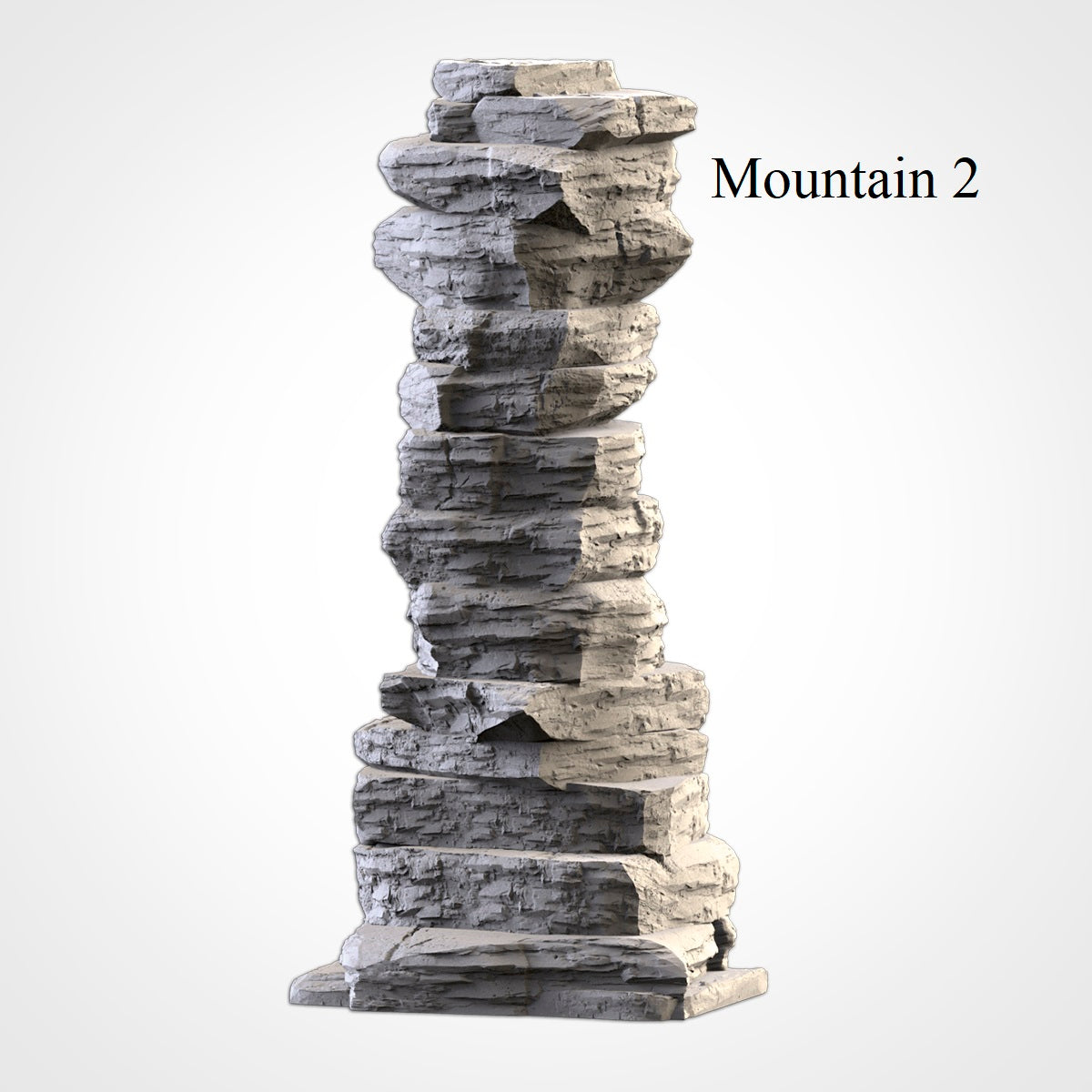 Desert Mountains 2, (32, 28, 15 & 10mm Scale) 3d printed terrain. Fantasy Sci-fi and Historical wargames, RPG