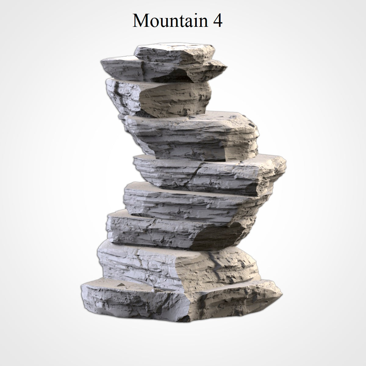 Desert Mountains 2, (32, 28, 15 & 10mm Scale) 3d printed terrain. Fantasy Sci-fi and Historical wargames, RPG