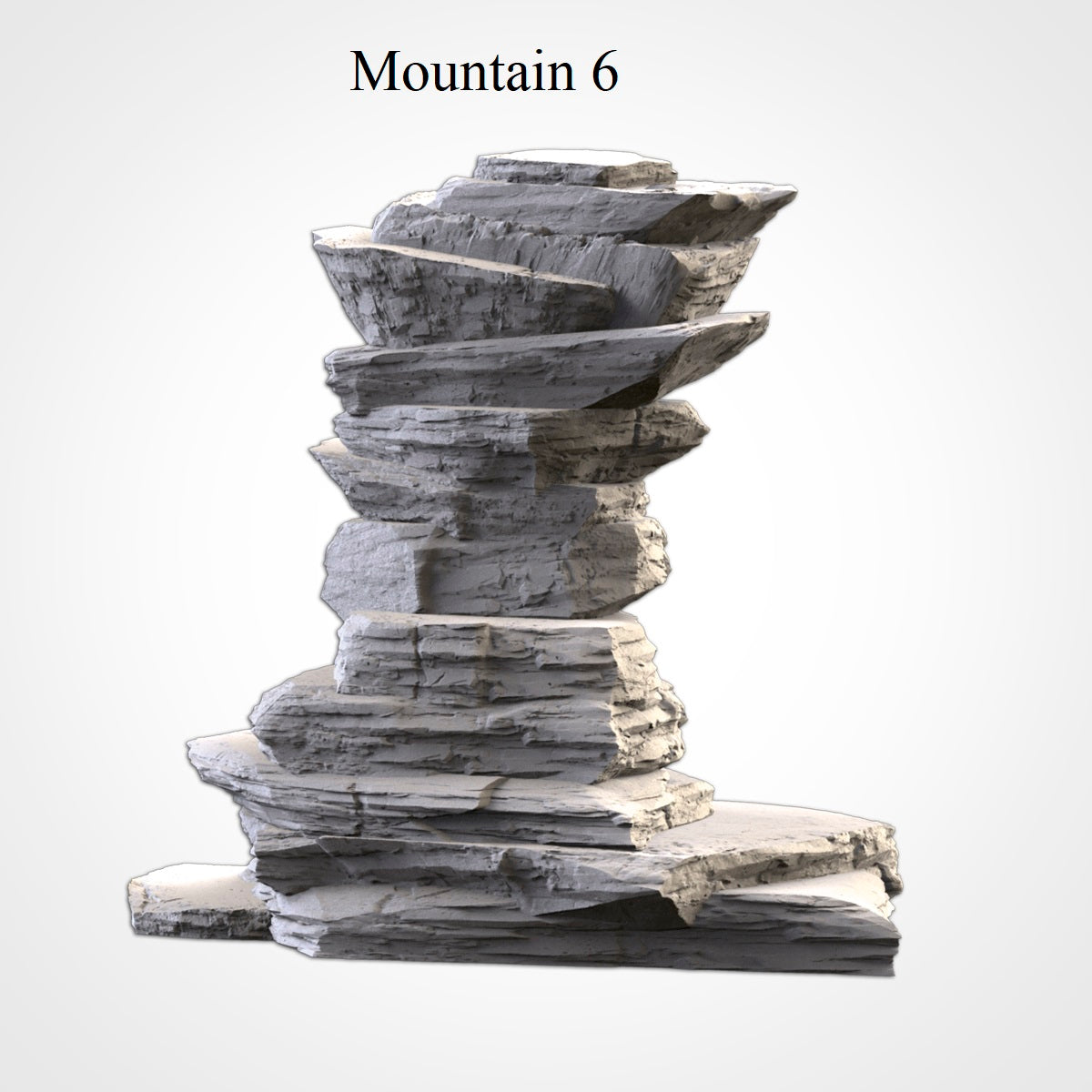 Desert Mountains 2, (32, 28, 15 & 10mm Scale) 3d printed terrain. Fantasy Sci-fi and Historical wargames, RPG